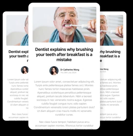 Dentists dental.bio article examples